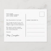 Abstrakte Berge nehmen die Hohe Straße Postkarte (Rückseite)