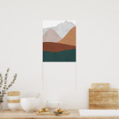 Abstrakte Berge Poster (Küche)