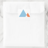 Abstrakte Berge Quadratischer Aufkleber (Tasche)