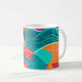 Abstrakte Berge und Fluss Kaffeetasse (VorderseiteRechts)