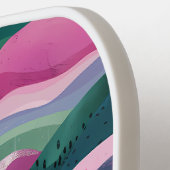 Abstrakte Berglandschaft durch individuell anpassb Pickleball Schläger (Linke Seite)