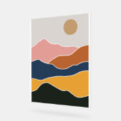 Abstrakte Bergmalerei Acrylschild (Winkel)