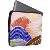 Abstrakte Bergmalerei Laptopschutzhülle (Vorne Rechts)