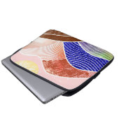 Abstrakte Bergmalerei Laptopschutzhülle (Vorne Knopf)