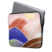 Abstrakte Bergmalerei Laptopschutzhülle (Vorderseite Links)