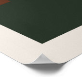 Abstrakte Bergmalerei, Poster (Ecke)