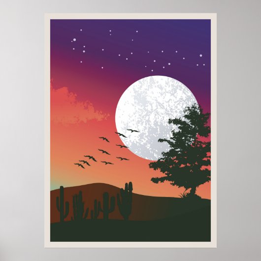 Abstrakte Bergmalerei, Poster (Vorne)