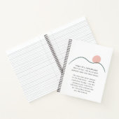 Abstrakte Bergsonne nimmt den hohen Preis ein Notizblock (Innenseite)