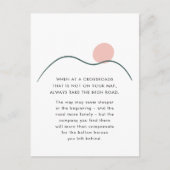 Abstrakte Bergsonne nimmt den hohen Preis ein Postkarte (Vorderseite)