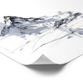 Abstrakte Bergspitze Poster (Ecke)