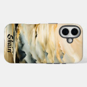 Abstrakte Bergwelt Case-Mate iPhone Hülle (Rückseite (Horizontal))