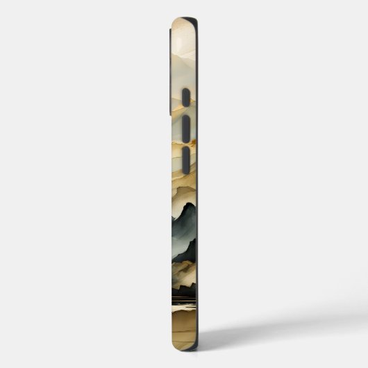 Abstrakte Bergwelt Case-Mate iPhone Hülle (Rückseite / Links)