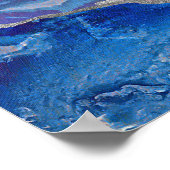 Abstrakte Bergwelt Digitale Kunst, Dichtung und Mu Poster (Ecke)