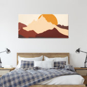 Abstrakte Bergwelt Leinwanddruck (Insitu (Schlafzimmer))