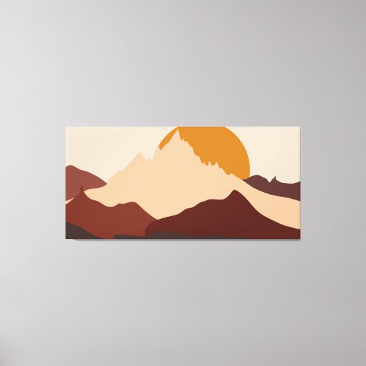 Abstrakte Bergwelt Leinwanddruck (Vorderseite)
