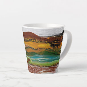 Abstrakte Bergwelt Milchtasse