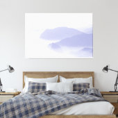 Abstrakte Bergwelt Natur Periwinkle Blau Leinwanddruck (Insitu (Schlafzimmer))
