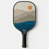 Abstrakte Bergwelt Pickleball Pickleball Schläger (Rückseite)