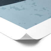 Abstrakte Bergwelt Poster (Ecke)