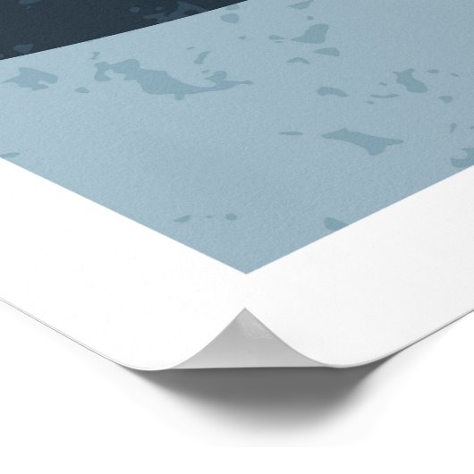 Abstrakte Bergwelt Poster (Ecke)