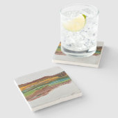 Abstrakte Bergwelt Steinuntersetzer (Seitenansicht)