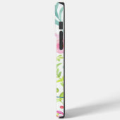 Abstrakte Berries Ferns Blume Monogram Case-Mate iPhone Hülle (Rückseite / Links)