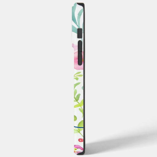 Abstrakte Berries Ferns Blume Monogram Case-Mate iPhone Hülle (Rückseite / Links)