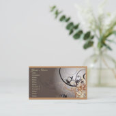 Abstrakte berufliche Geschäfts-Karte doppelseitig Visitenkarte (Stehend Vorderseite)