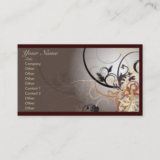 Abstrakte berufliche Geschäfts-Kartenschablone Visitenkarte (Vorderseite)