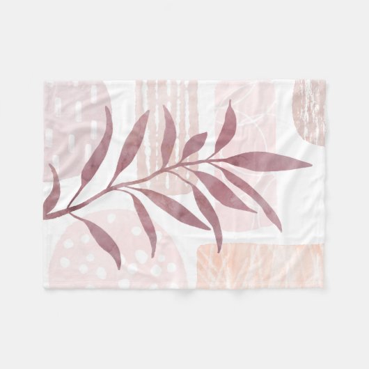 Abstrakte, beruhigende Formen Fleecedecke (Vorderseite (Horizontal))