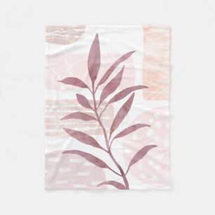 Abstrakte, beruhigende Formen Fleecedecke