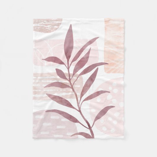 Abstrakte, beruhigende Formen Fleecedecke (Vorderseite)