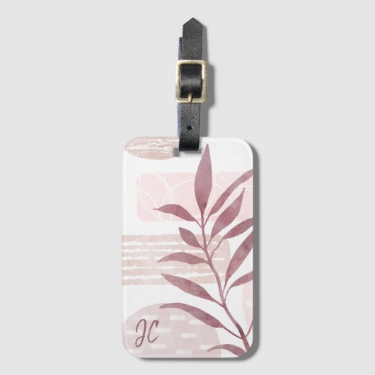 Abstrakte, beruhigende Formen Gepäckanhänger (Vorderseite Vertikal)