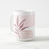 Abstrakte, beruhigende Formen Kaffeetasse (Vorderseite Links)