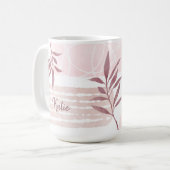 Abstrakte, beruhigende Formen Kaffeetasse (Vorderseite Links)