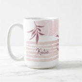 Abstrakte, beruhigende Formen Kaffeetasse (Links)