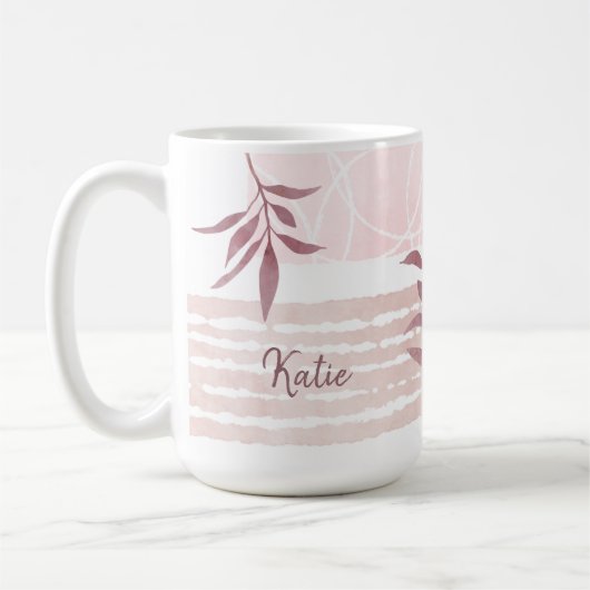 Abstrakte, beruhigende Formen Kaffeetasse (Links)