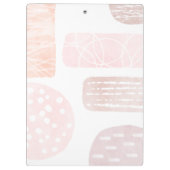 Abstrakte, beruhigende Formen Klemmbrett (Rückseite)