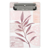 Abstrakte, beruhigende Formen Mini Klemmbrett (Vorderseite)