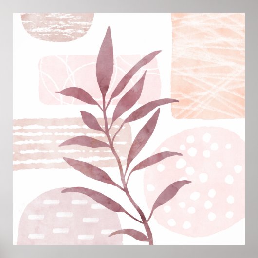 Abstrakte, beruhigende Formen Poster (Vorne)