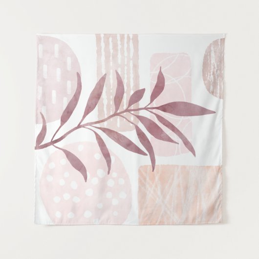 Abstrakte, beruhigende Formen Wandteppich (Vorderseite (Horizontal))