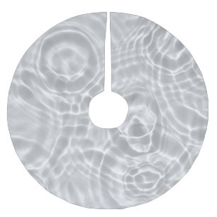 Abstrakte Beschaffenheit der Wasseroberfläche Polyester Weihnachtsbaumdecke