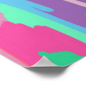 Abstrakte Beschriftung von Pasteton Poster (Ecke)