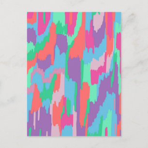 Abstrakte Beschriftung von Pasteton Postkarte