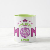 Abstrakte beste Mama je Glitzer Blume Kaffee Tasse (Zentrum)