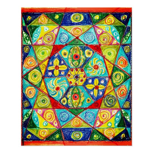 Abstrakte Bestellung Poster (Vorderseite)