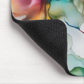Abstrakte Bewegung Lebende Alkoholtinte Mousepad (Ecke)