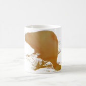 Abstrakte Biber Silhouette Kaffeetasse (Mittel)