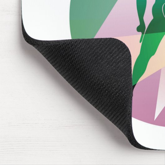 abstrakte Bibliothek Mousepad (Ecke)