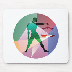 abstrakte Bibliothek Mousepad